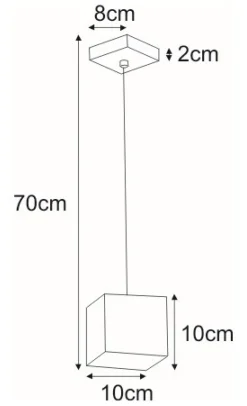 Sklep Kaja Geometryczna, biała lampa wisząca K-4210 KUBIK WHITE | Kaja biały Discount