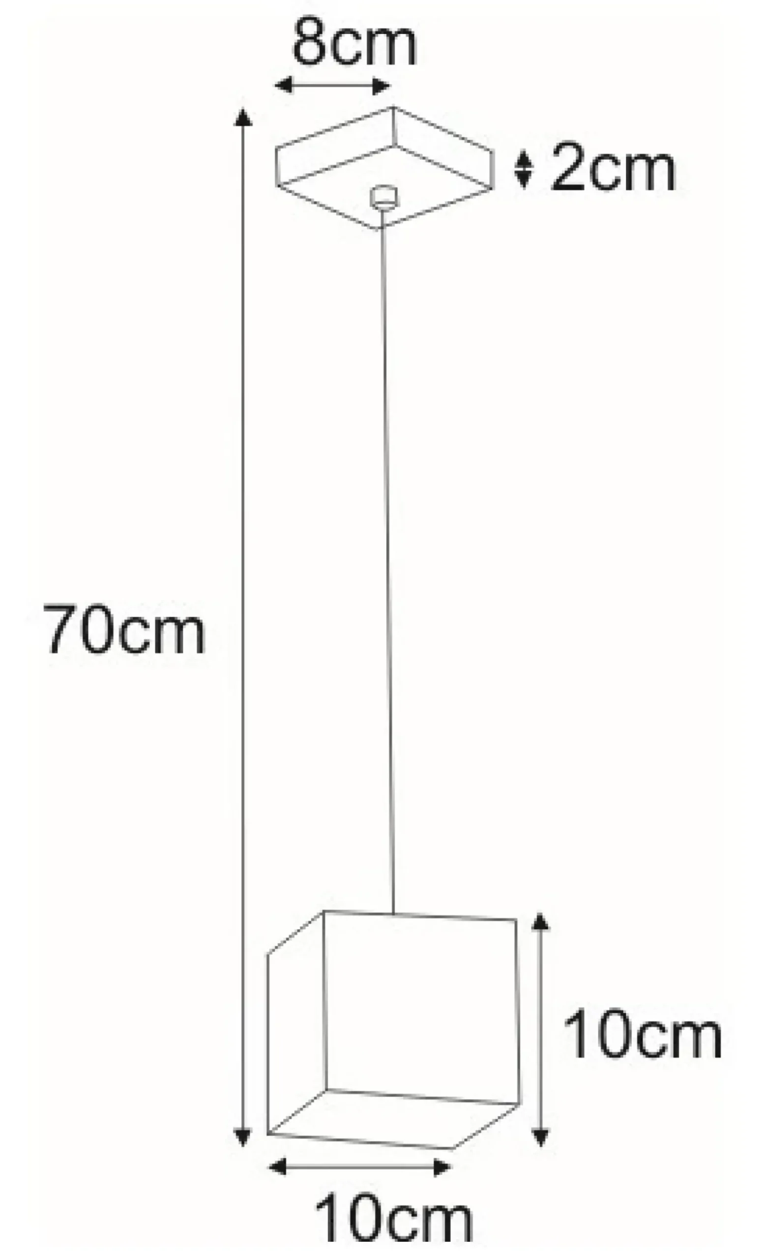 Sklep Kaja Geometryczna, biała lampa wisząca K-4210 KUBIK WHITE | Kaja biały Discount