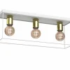 Sklep Kaja Geometryczna, biało-złota lampa sufitowa LX 4358 HOMEN | Kaja Online