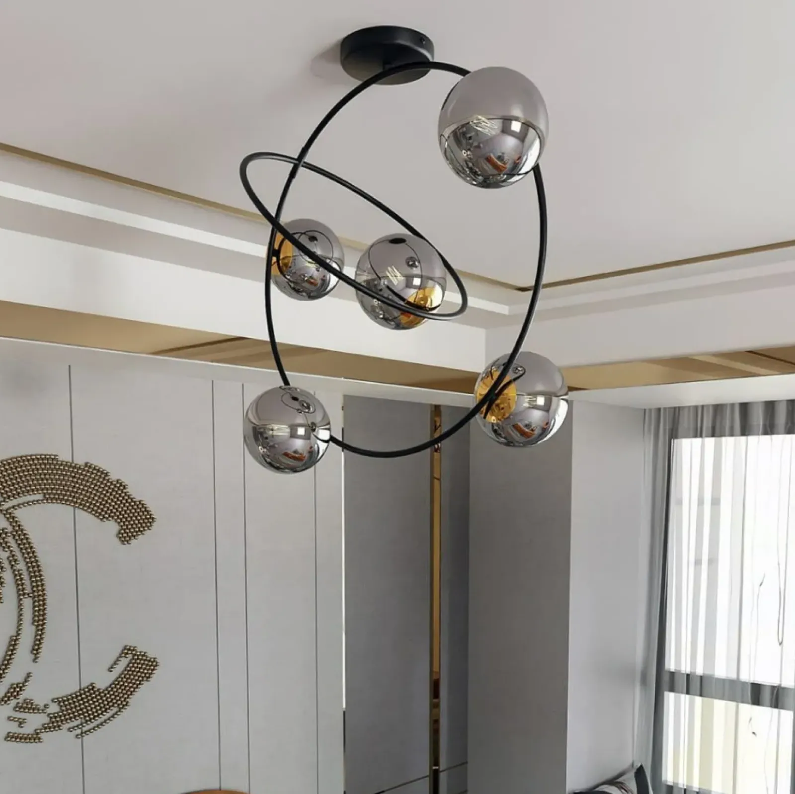 Sklep Kaja Geometryczna, efektowna lampa sufitowa 1292/5 z serii STARDOM | Kaja Discount