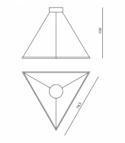 Sklep Kaja Geometryczna lampa ledowy trójkąt 67031 ORIGAMI | Kaja Oświetlenie Cheap
