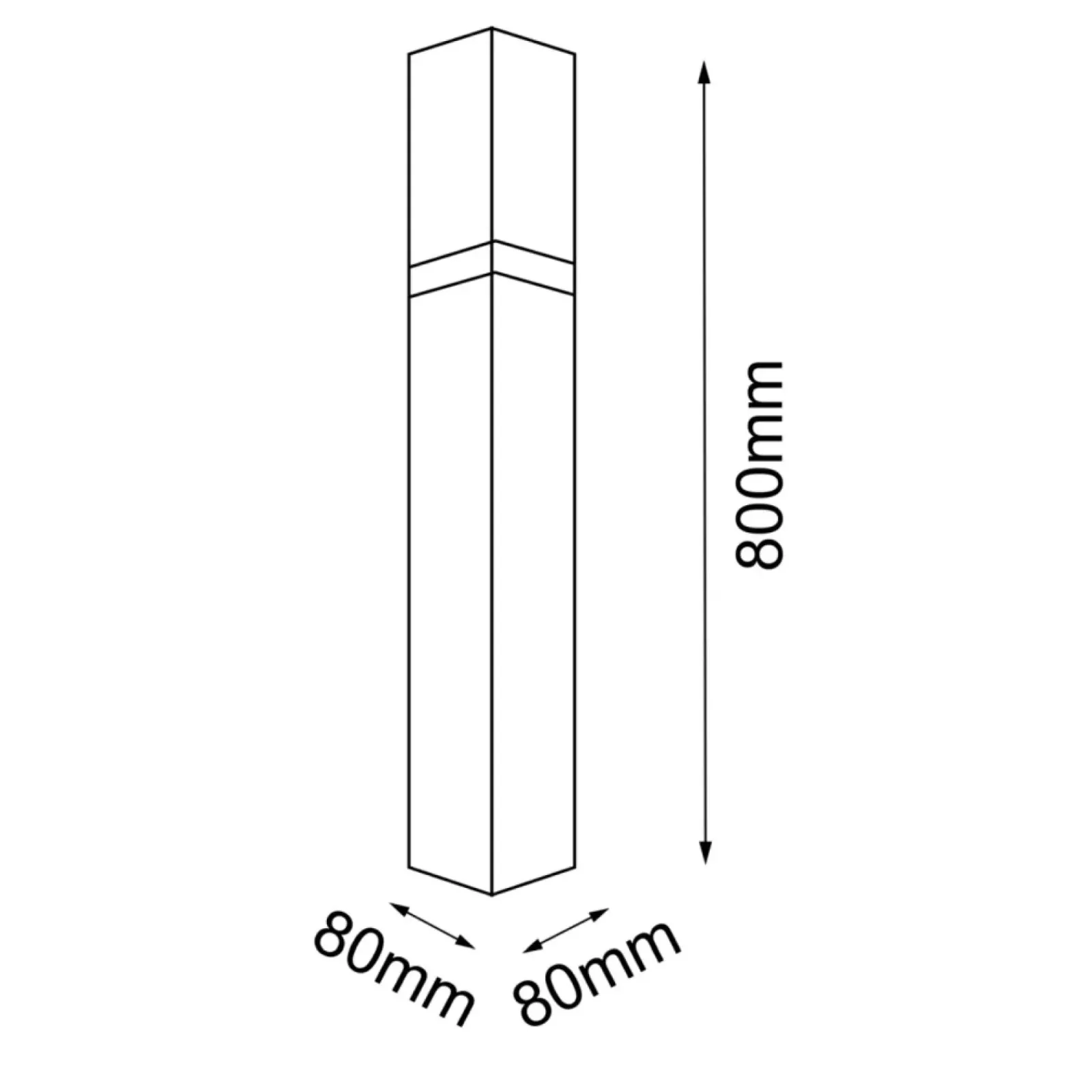 Sklep Kaja Geometryczna lampa ogrodowa stojąca 80cm ANT 9917 FUKU | Kaja* Lampy Ogrodowe Stojące