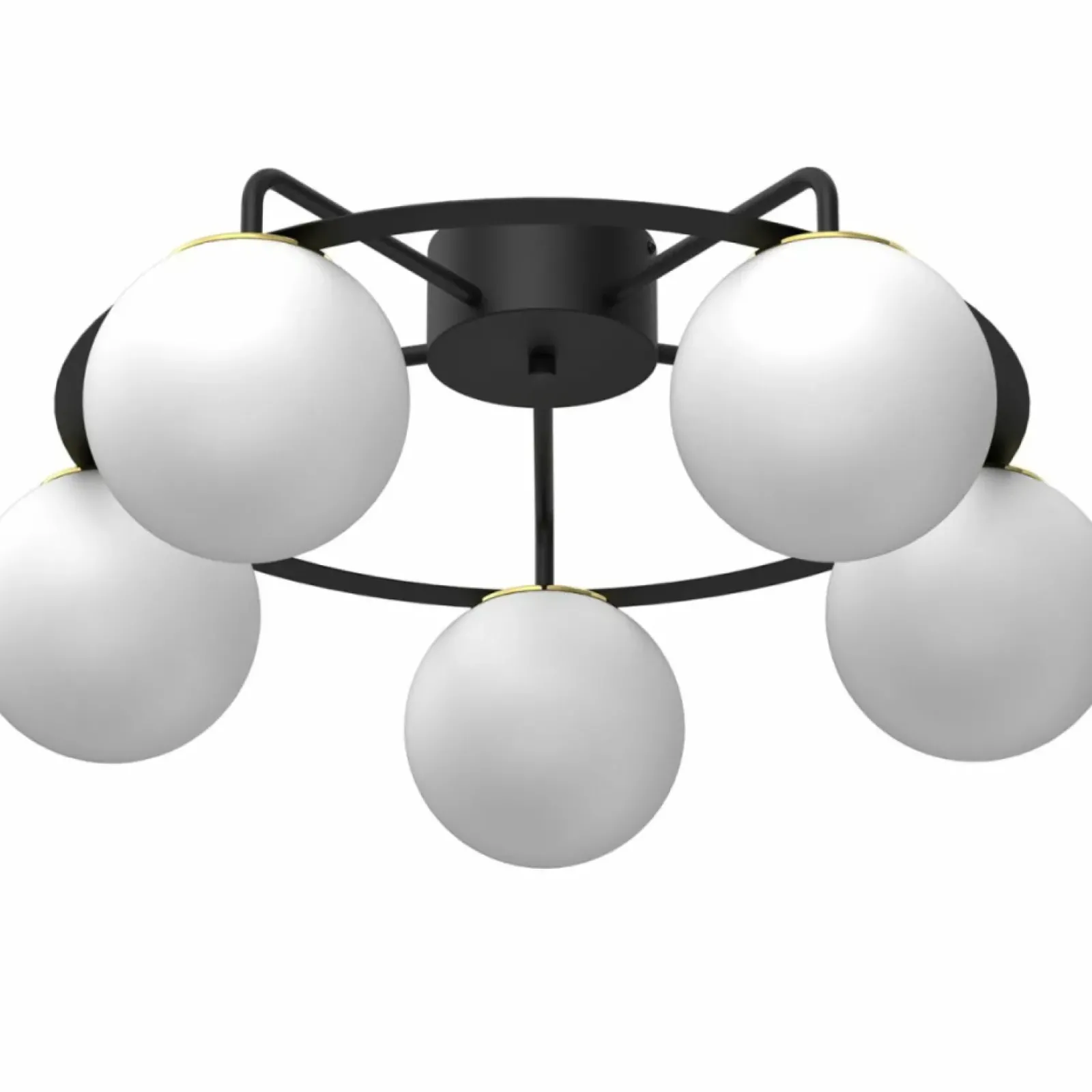 Sklep Kaja Geometryczna lampa sufitowa, złote dodatki LX 5669 BALLO | Kaja Online