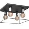 Sklep Kaja Geometryczna lampa sufitowa, druciana kostka LX 8118 HOMEN | Kaja* Plafony Nowoczesne