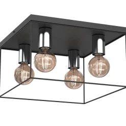 Sklep Kaja Geometryczna lampa sufitowa, druciana kostka LX 8118 HOMEN | Kaja* Plafony Nowoczesne