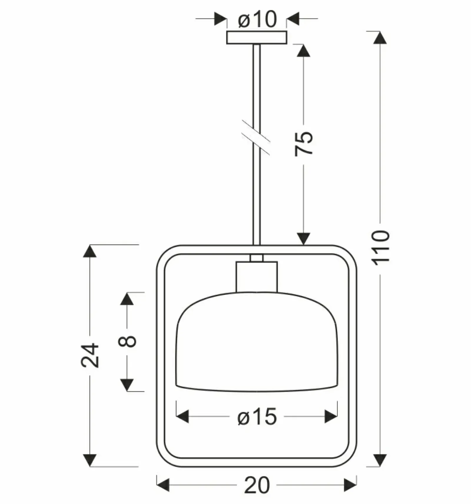 Sklep Kaja Geometryczna lampa wisząca z kloszem 31-26798 ZODIAC | Kaja Sale