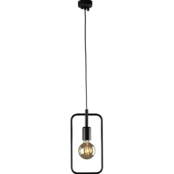 Sklep Kaja Geometryczna lampa wisząca do jadalni K-3830 GEO | Kaja Oświetlenie czarny Sale