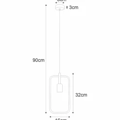 Sklep Kaja Geometryczna lampa wisząca do jadalni K-3830 GEO | Kaja Oświetlenie czarny Sale