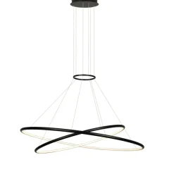 Sklep Kaja Geometryczna lampa wisząca LED LP-940/2P 4BK HALIFAX | Kaja Clearance