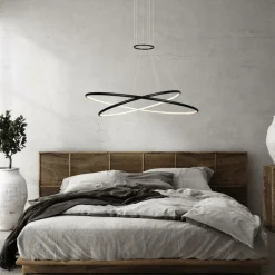 Sklep Kaja Geometryczna lampa wisząca LED LP-940/2P 4BK HALIFAX | Kaja Clearance