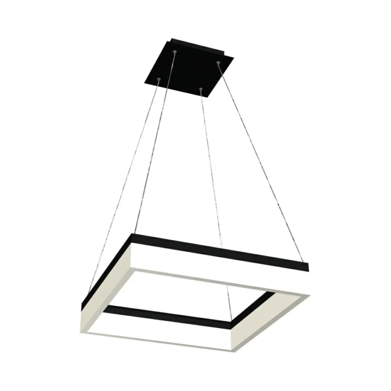 Sklep Kaja Geometryczna lampa wisząca LED 41,5x41,5cm ML081 NERO | Kaja Cheap