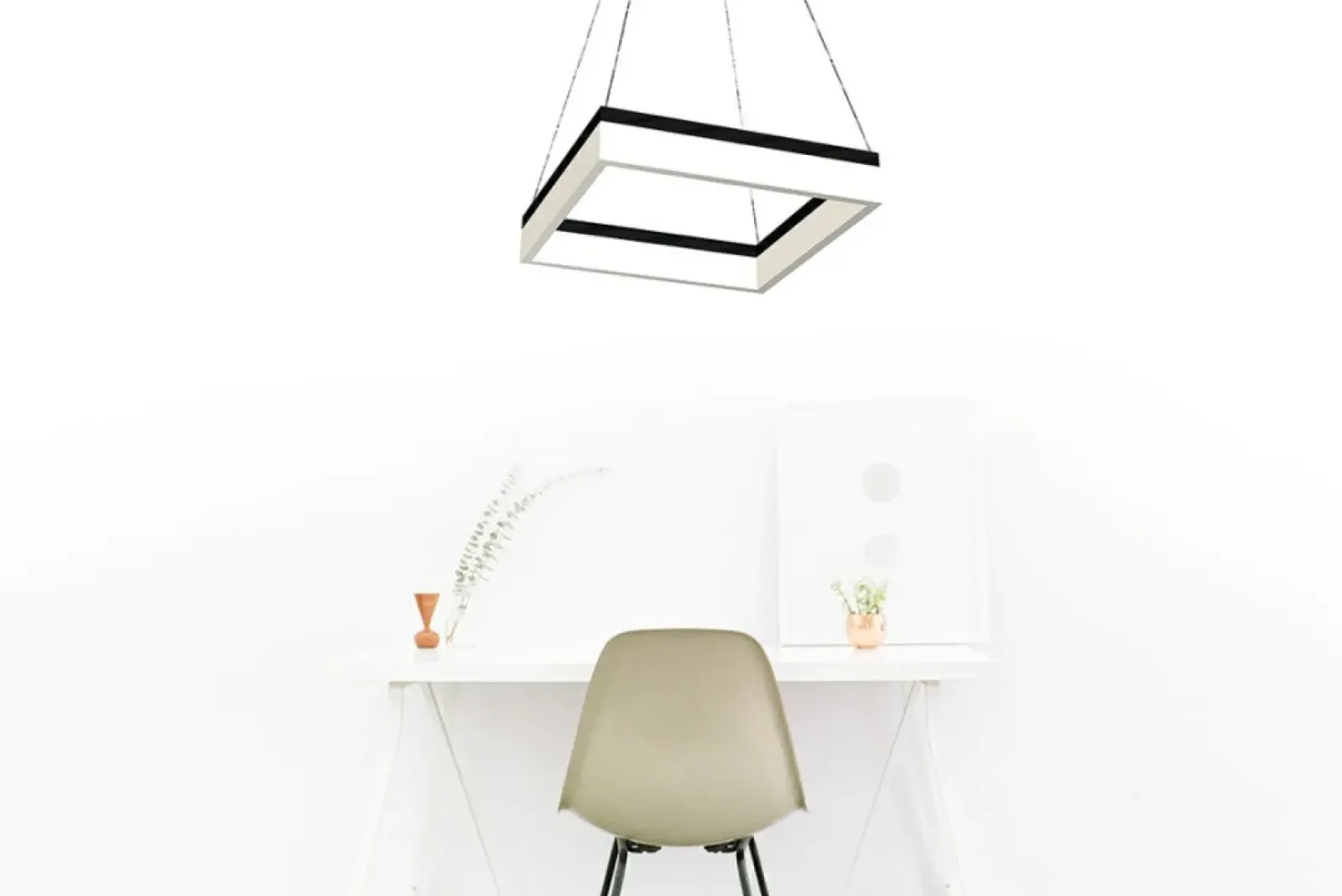 Sklep Kaja Geometryczna lampa wisząca LED 41,5x41,5cm ML081 NERO | Kaja Cheap