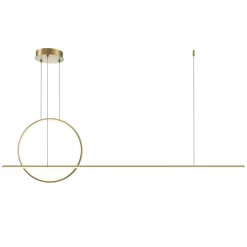 Sklep Kaja Geometryczna lampa wisząca, złoty kolor MOD247PL-L49BSK z serii HALO Online