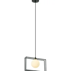 Sklep Kaja Geometryczna lampa wisząca PND-53423-1-BK GROSETTA | Kaja Oświetlenie Cheap