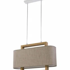 Sklep Kaja Geometryczna lampa wisząca do jadalni TK 2557 z serii ARTEMIDA | Kaja dąb Fashion