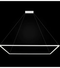 Sklep Kaja Geometryczna, ledowa lampa wisząca ramka 67027 AKIRA | Kaja Best
