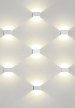 Sklep Kaja Geometryczna, ledowa lampa ścienna kostka 6913 LIA | Kaja Oświetlenie* Lampy Led
