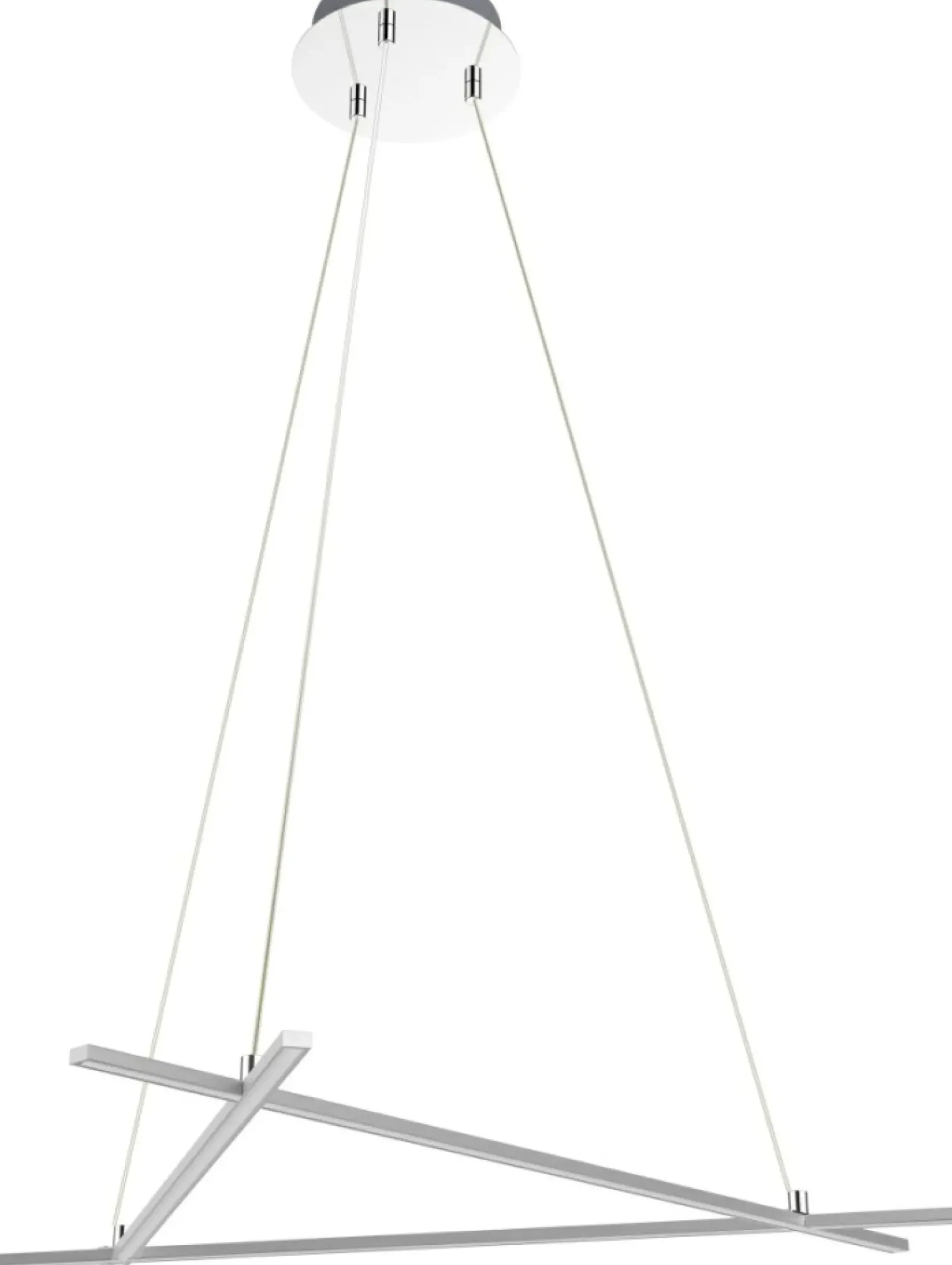Sklep Kaja Geometryczna, ledowa lampa wisząca A0020-330 ANDROS | Kaja Oświetlenie srebrny Shop