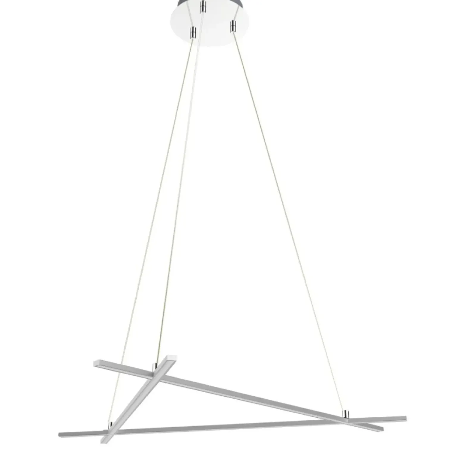 Sklep Kaja Geometryczna, ledowa lampa wisząca A0020-330 ANDROS | Kaja Oświetlenie srebrny Shop