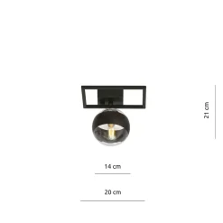 Sklep Kaja Geometryczna, pojedyncza lampa sufitowa 1132/1E IMAGO | Kaja Store