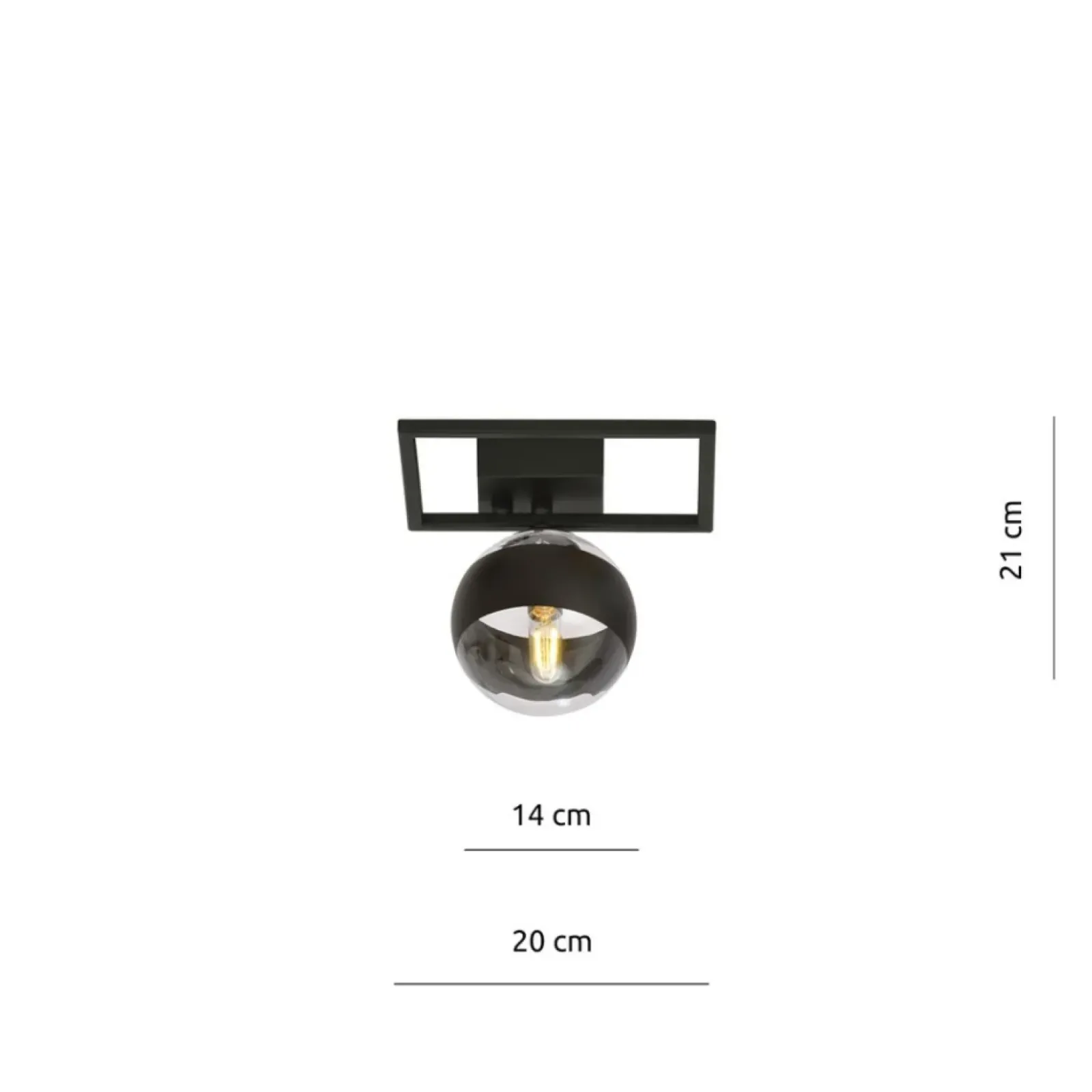 Sklep Kaja Geometryczna, pojedyncza lampa sufitowa 1132/1E IMAGO | Kaja Store