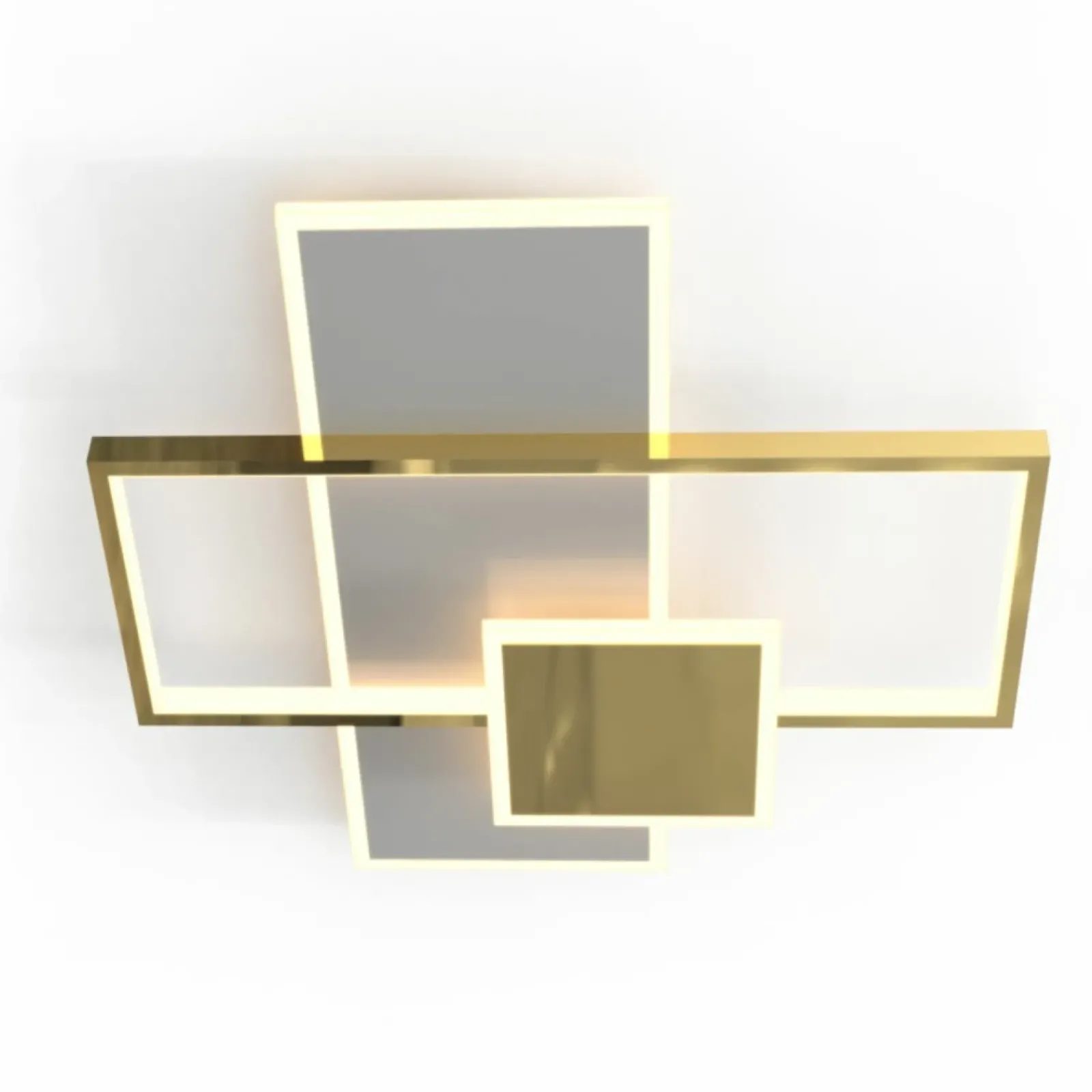 Sklep Kaja Geometryczna, złota lampa sufitowa LED MX4463-3-3YYCGT SALO | Kaja* Lampy Led|Plafony Nowoczesne