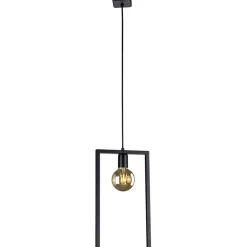 Sklep Kaja Geometryczny, minimalistyczny zwis K-4031 LAVAYA | Kaja Oświetlenie czarny Cheap