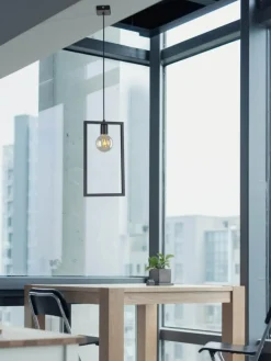 Sklep Kaja Geometryczny, minimalistyczny zwis K-4031 LAVAYA | Kaja Oświetlenie czarny Cheap