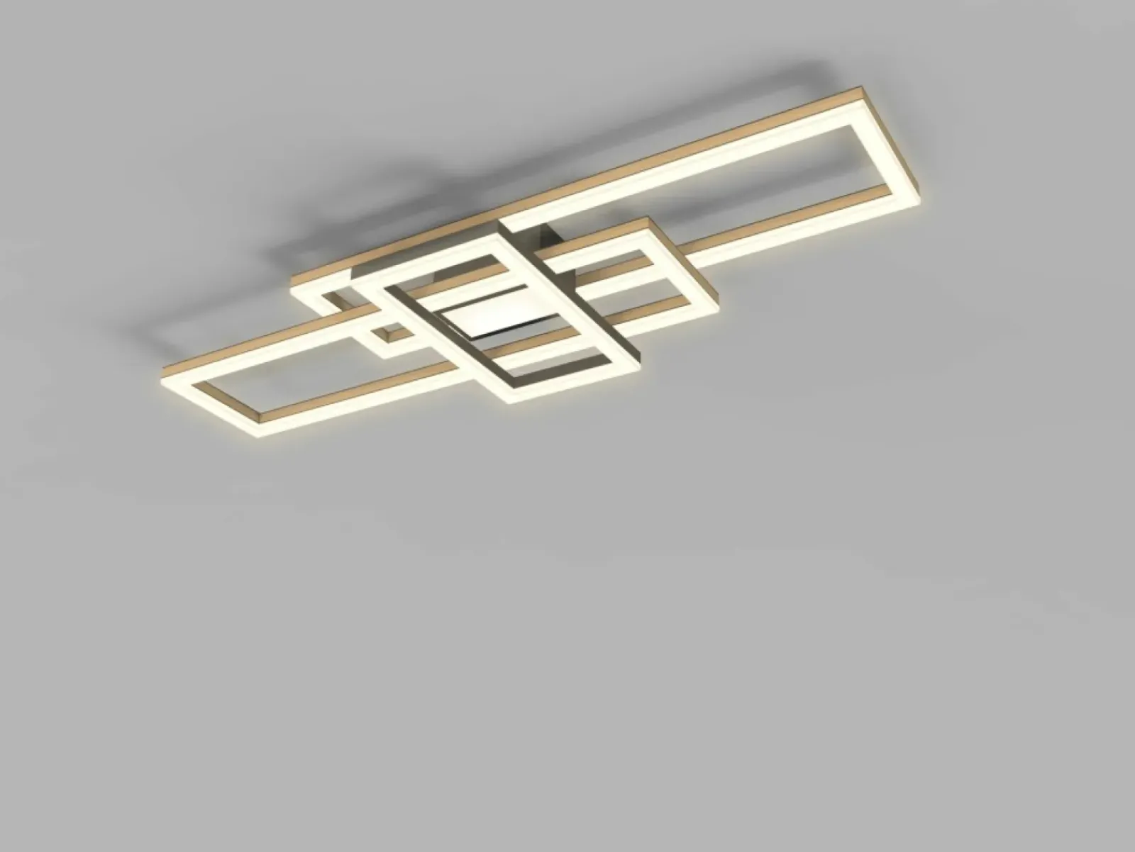 Sklep Kaja Geometryczny plafon LED w stylu rustykalnym WF 9022-306 MATERA | Kaja* Lampy Led|Plafony Nowoczesne