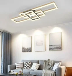 Sklep Kaja Geometryczny plafon LED w stylu rustykalnym WF 9022-306 MATERA | Kaja* Lampy Led|Plafony Nowoczesne