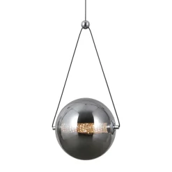 Sklep Kaja Grafitowa lampa wisząca, ledowa PND-34361-M-CH-SG z serii RASTIA Sale