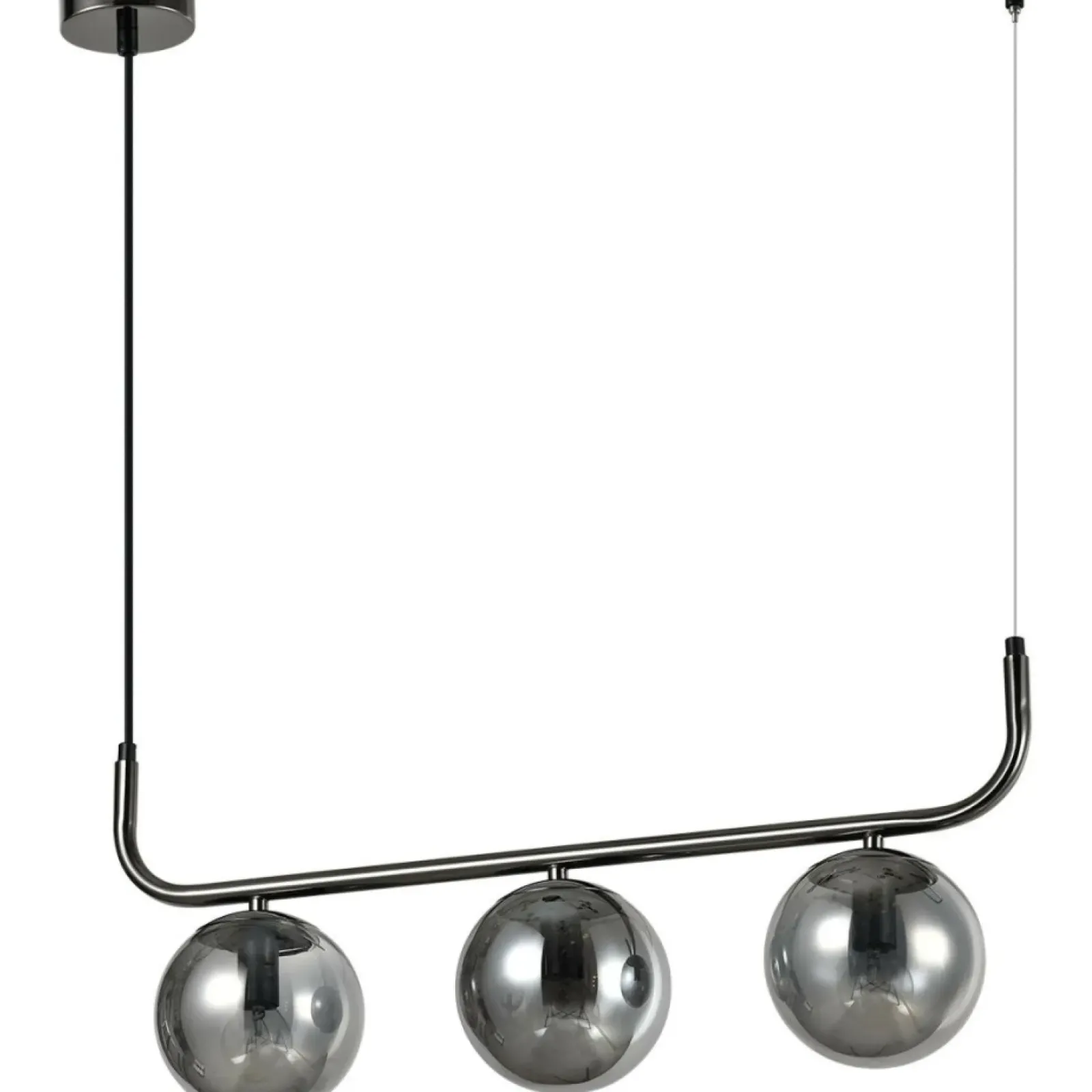 Sklep Kaja Grafitowa lampa z ciemnymi kloszami LP-005/3L GRAFIT ALISA | Kaja Discount