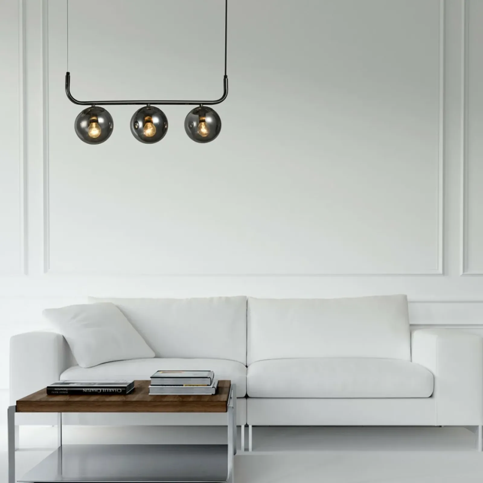 Sklep Kaja Grafitowa lampa z ciemnymi kloszami LP-005/3L GRAFIT ALISA | Kaja Discount
