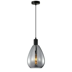 Sklep Kaja Grafitowa, stylowa lampa wisząca PND-27812-BK-SG z serii ZULO Store