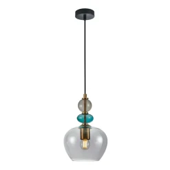 Sklep Kaja Grafitowo-niebieska lampa wisząca PND-30263-1A-BRO-SG z serii BUSCO Store