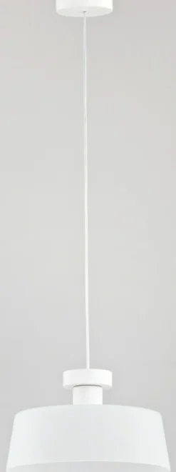 Sklep Kaja Gustowna biała lampa wisząca z szerokim kloszem AL 60435 z serii BA Flash Sale