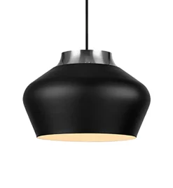 Sklep Kaja Gustowna czarna lampa wisząca z dużym gwintem 107378 | Kaja czarny Fashion