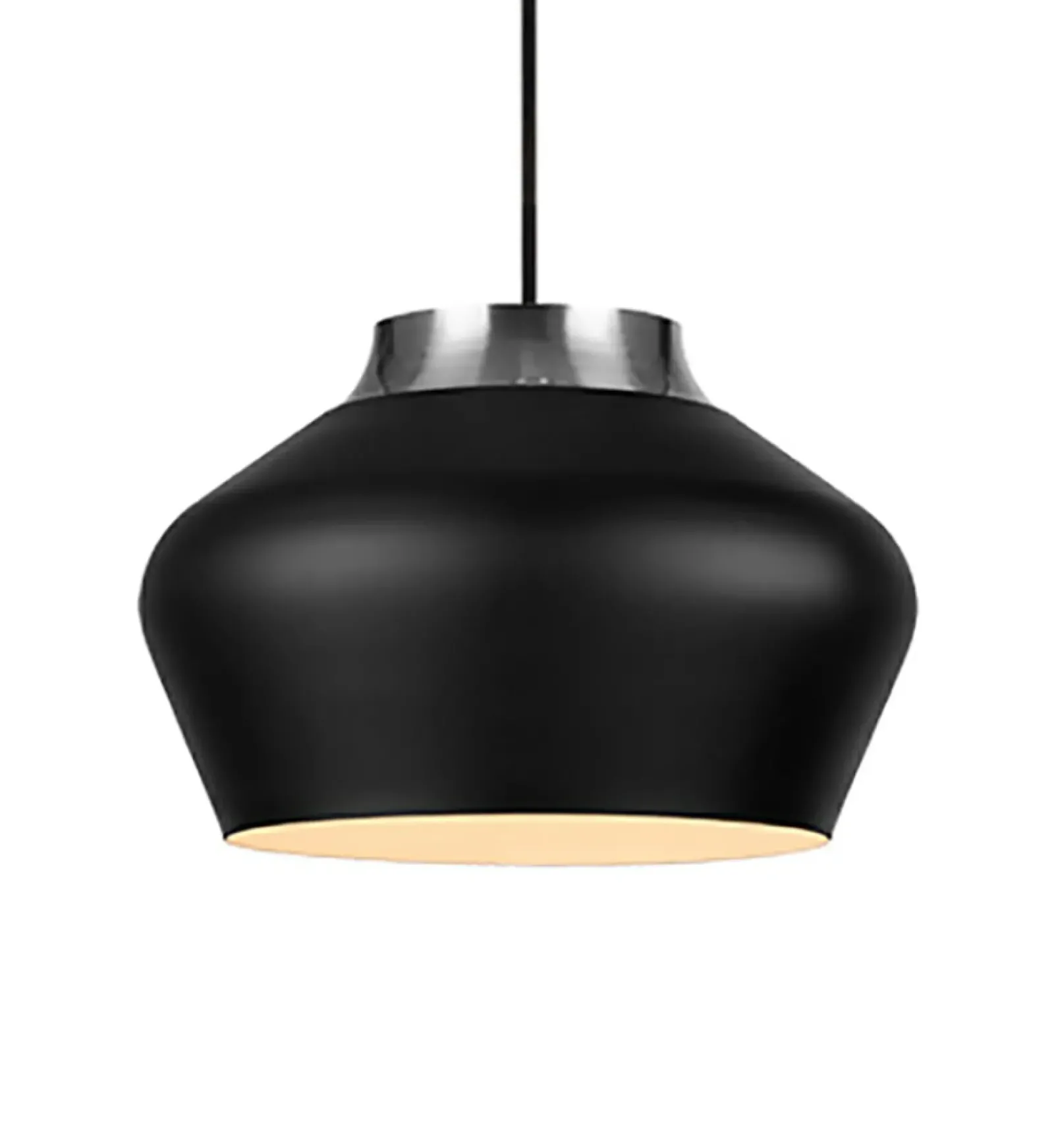 Sklep Kaja Gustowna czarna lampa wisząca z dużym gwintem 107378 | Kaja czarny Fashion