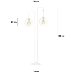 Sklep Kaja Gustowna lampa podłogowa na dwie żarówki 145/LP2 | Kaja Oświetlenie* Tradycyjne Lampy Podłogowe
