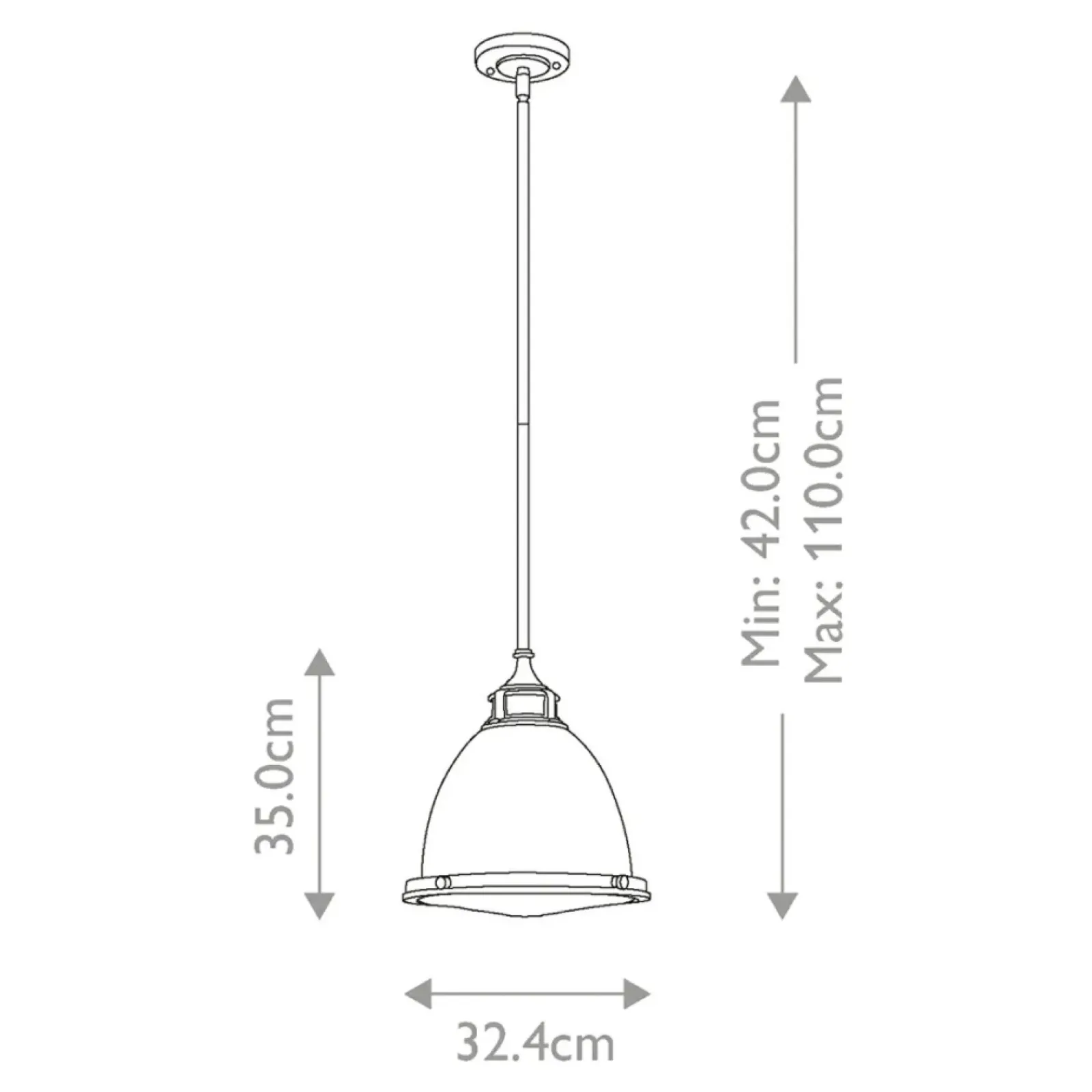 Sklep Kaja Gustowna lampa wisząca, na żarówkę E27 HK-AMELIA-P-M-HB z serii AMELIA* Randole Tradycyjne