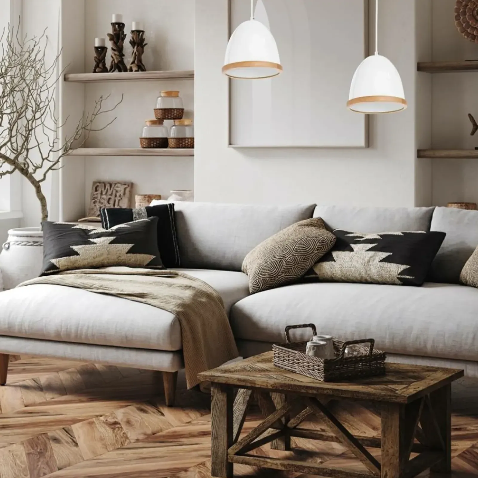 Sklep Kaja Gustowna lampa wisząca w stylu skandynawskim MLP8849 z serii STUDIO | Kaja Oświe New