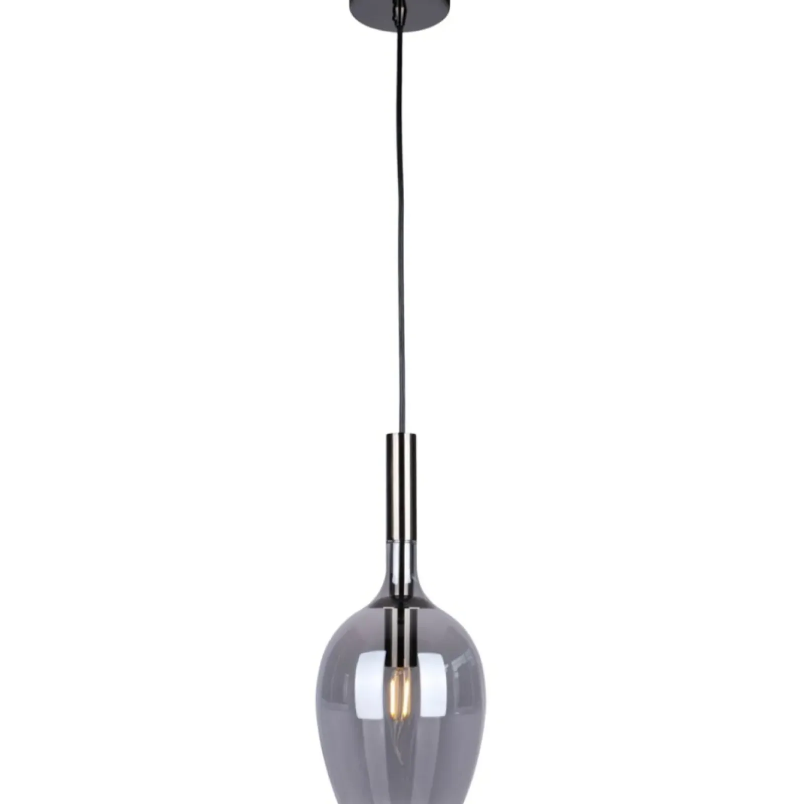 Sklep Kaja Gustowna lampa wisząca z grafitowym kloszem ML8813 z serii LUGANO | Kaja Oświetl Shop