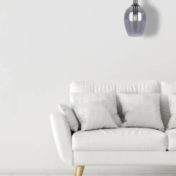 Sklep Kaja Gustowna lampa wisząca z grafitowym kloszem ML8813 z serii LUGANO | Kaja Oświetl Shop
