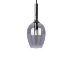 Sklep Kaja Gustowna lampa wisząca z grafitowym kloszem ML8813 z serii LUGANO | Kaja Oświetl Shop
