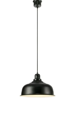 Sklep Kaja Industrialna, czarna lampa wisząca ⌀37,5cm 108426 z serii PORT | Kaja Cheap