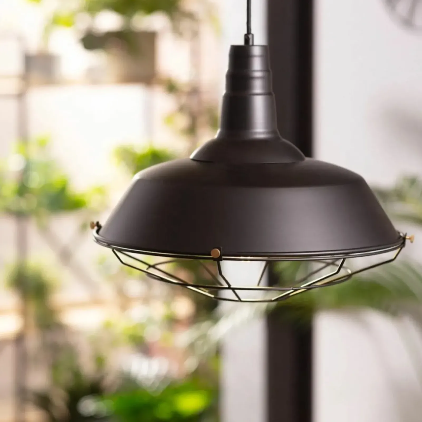 Sklep Kaja Industrialna, czarna lampa wisząca ABR-RRP-C-E27 RETRO | Kaja czarny Best Sale