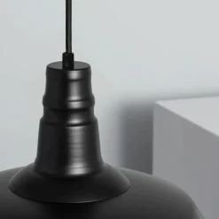 Sklep Kaja Industrialna, czarna lampa wisząca ABR-RRP-C-E27 RETRO | Kaja czarny Best Sale