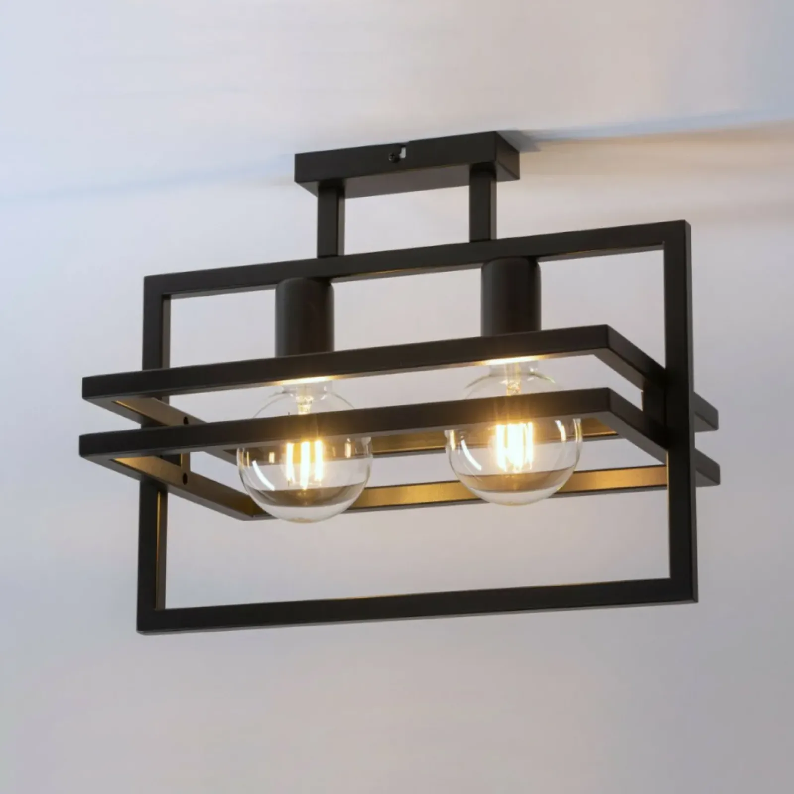 Sklep Kaja Industrialna, czarna lampa sufitowa do holu SIG 32403 z serii MERCI CZ czarny Cheap