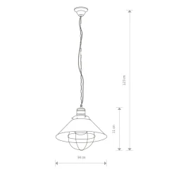 Sklep Kaja Industrialna, czarno-złota lampa wisząca 6443 GARRET Nowodvorski Fashion
