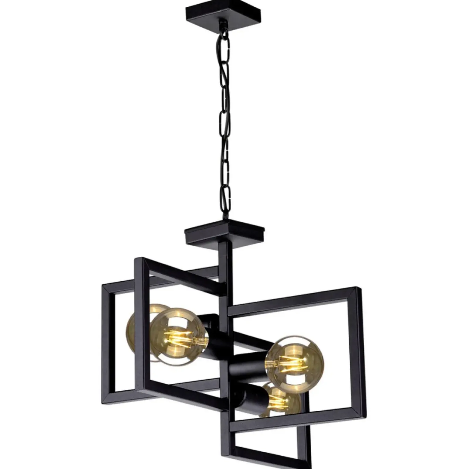 Sklep Kaja Industrialna, geometryczna lampa wisząca K-4036 LAVAYA | Kaja czarny Flash Sale